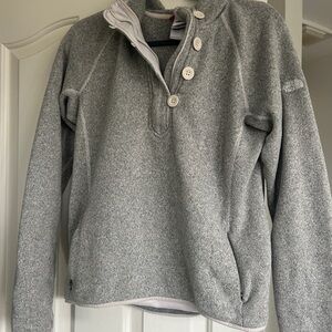 The North Face Light Gray Fleece Pullover
